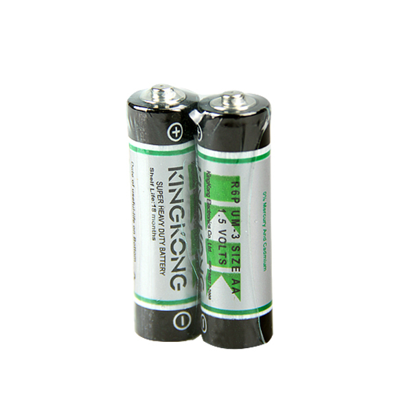 Non-Rechargeable Zinc Carbon Um-3 AA Heavy Duty Dry Cell Battery R6P 1.5V Batteries